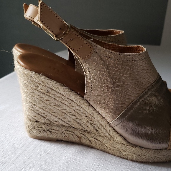 Anthropologie Maypol Colorblock Espadrille Wedges - Picture 3 of 8